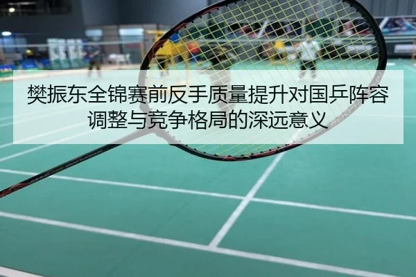 樊振东全锦赛前反手质量提升对国乒阵容调整与竞争格局的深远意义